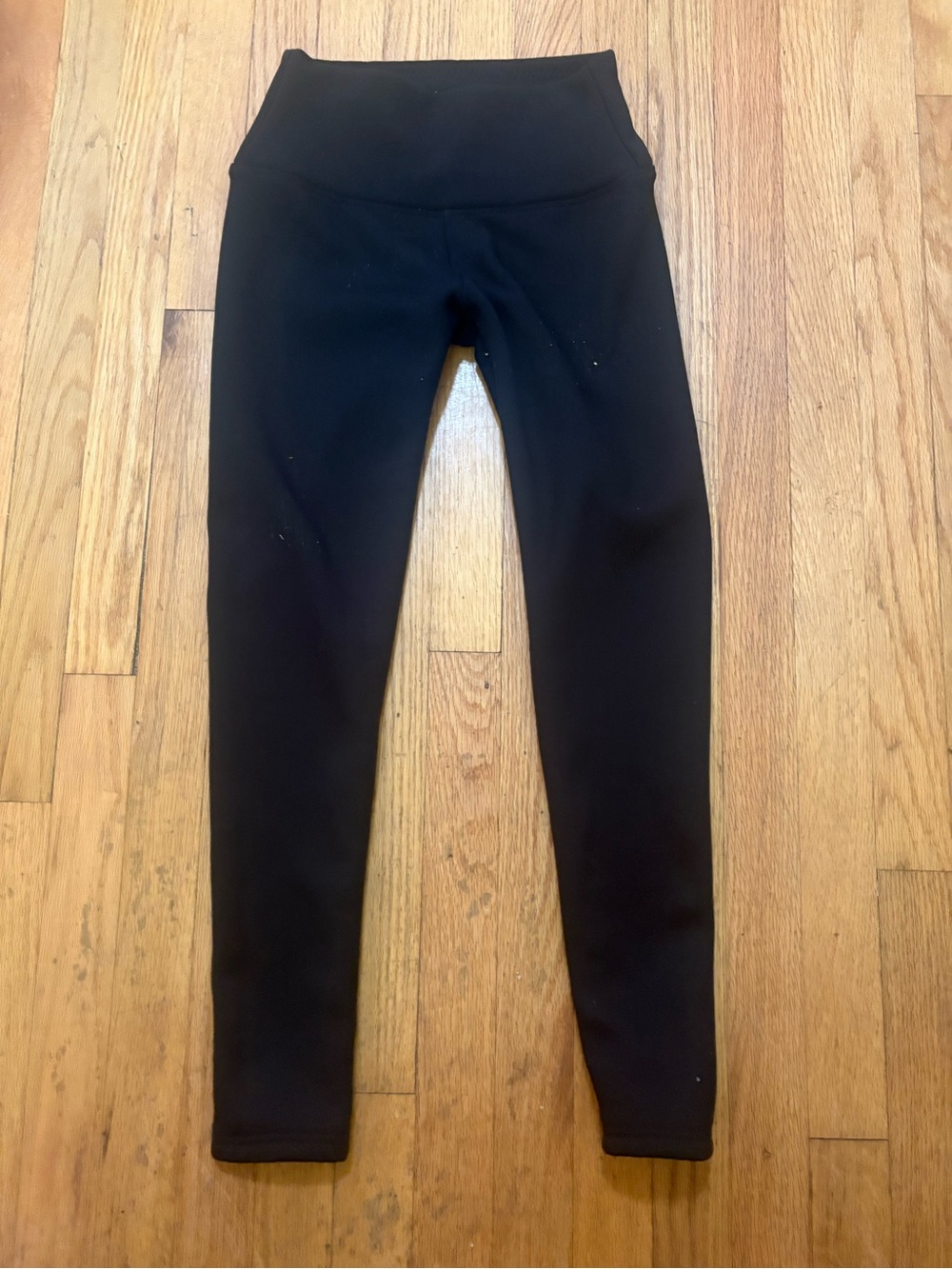 Women's High-Rise Fleece Lined Black Leggings